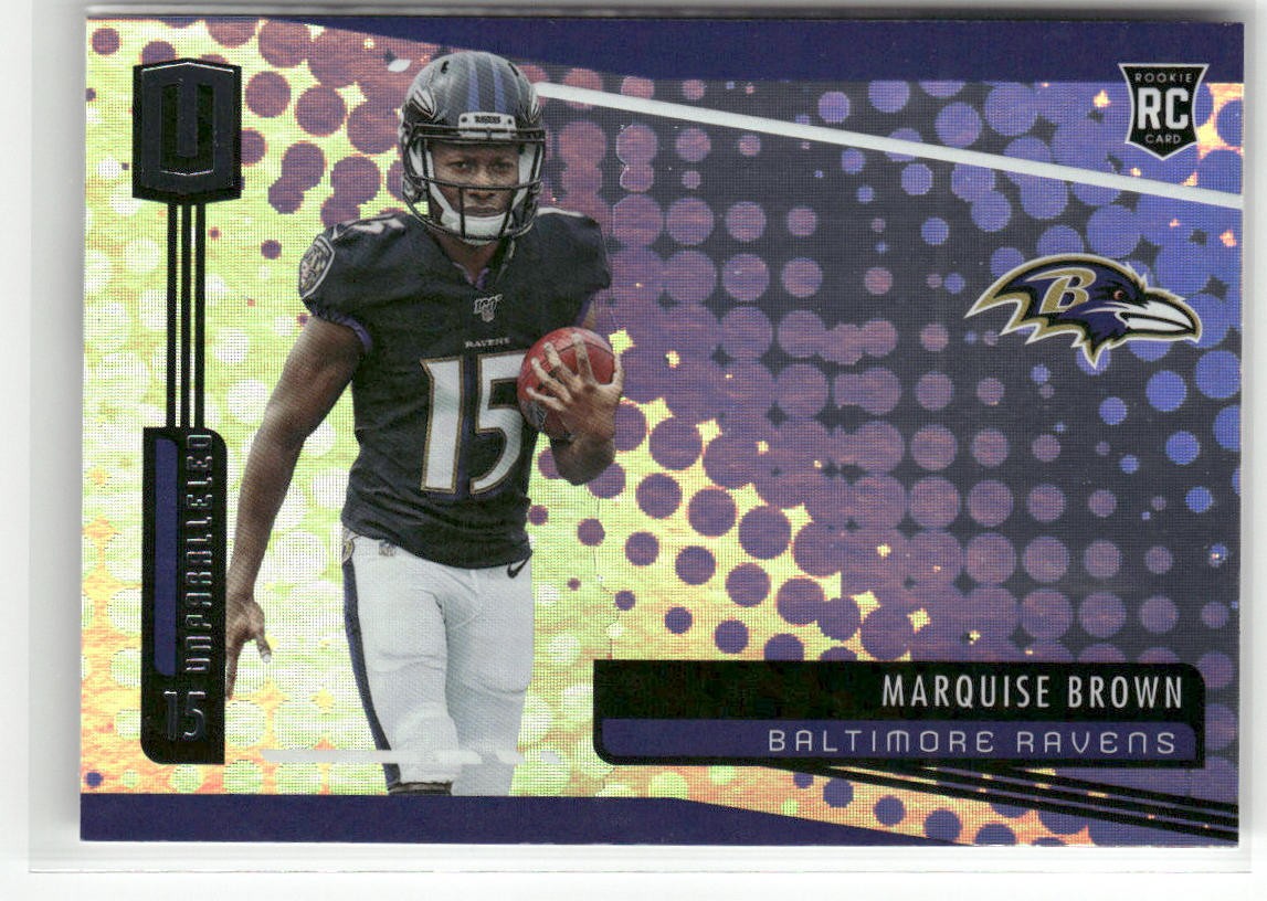 2019 PANINI UNPARALLELED #224 MARQUISE BROWN BALTIMORE RAVENS RC