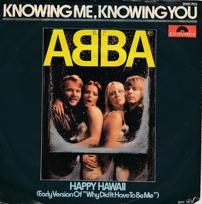 Knowing Me, Knowing You - Abba - Polydor 2001 703 - Single 7'' Vinyl 213/16
