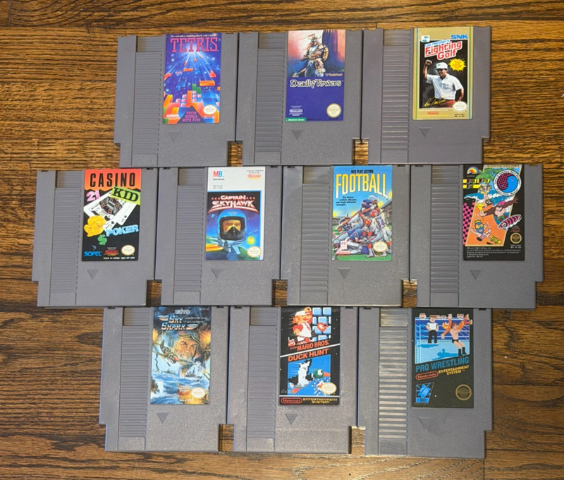 Lot of 10 NES Games (A) Cleaned & Tested!