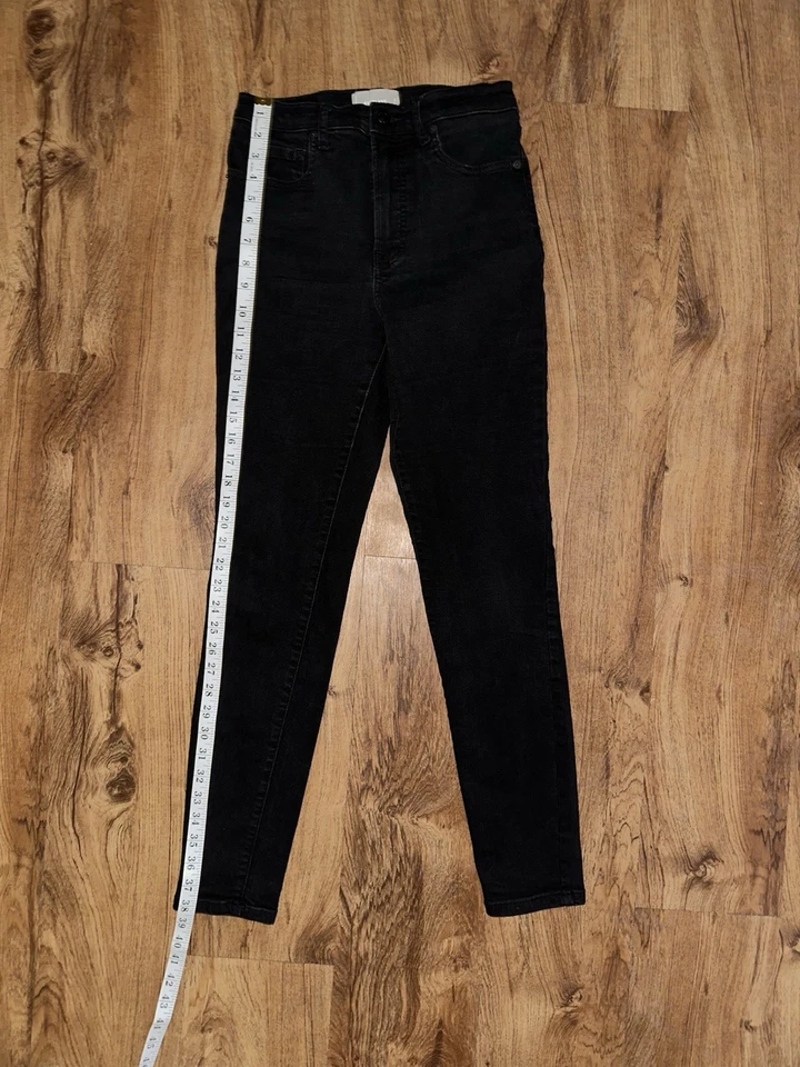 Everlane 高腰紧身牛仔裤 29 码高黑色 — 第 3/4 张图片