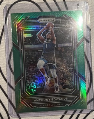 2022-23 Panini Prizm Anthony Edwards #258 Green Pulsar Prizm  (RC)