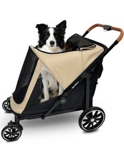 Large Dog Stroller Foldable All Terrain 2 Dogs