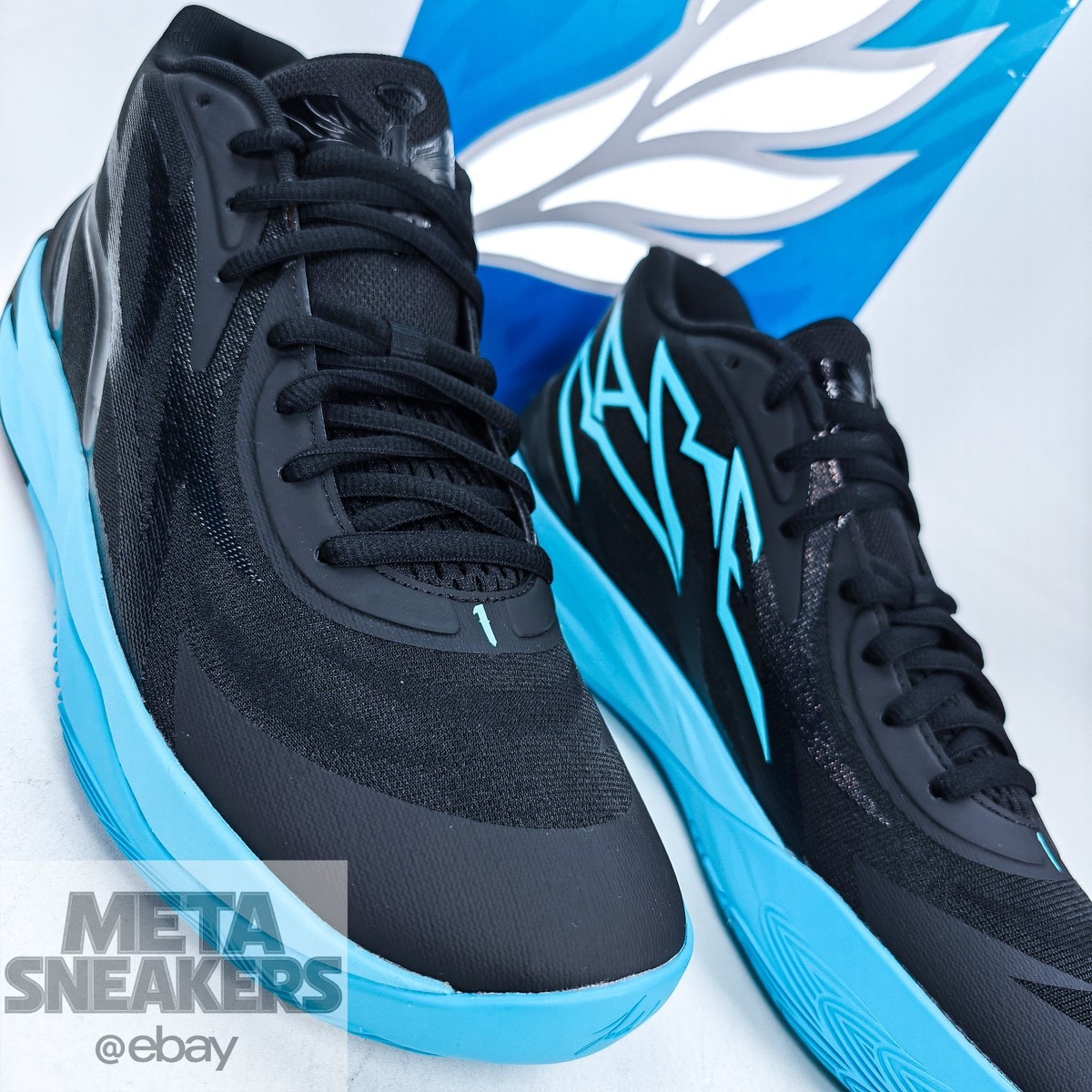 PUMA MB.01 LaMelo Ball Black Blue Basketball Shoes Mens Size 10.5 377644-01 $_57.JPG?set_id=8800005007 main image 2