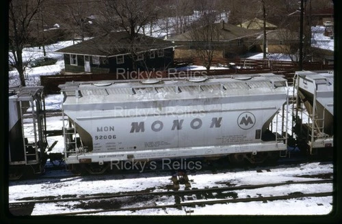Original Slide MON #52006 Covered Hopper Monon S. Hammond IN 1972