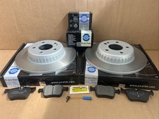 For Mercedes C-Class Rear Brake Discs and Pads and Wire W205 C205 S205 2014 On