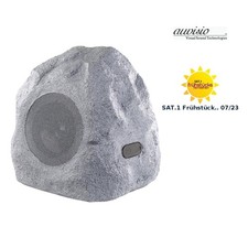 auvisio Garten- und Outdoor-Lautsprecher im Stein-Design, Bluetooth, 30W, IPX4