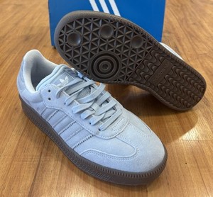 adidas gazelle silver green womens Samba Jane Shoes Cloud White/Gum/Halo Blue – Karen Walker