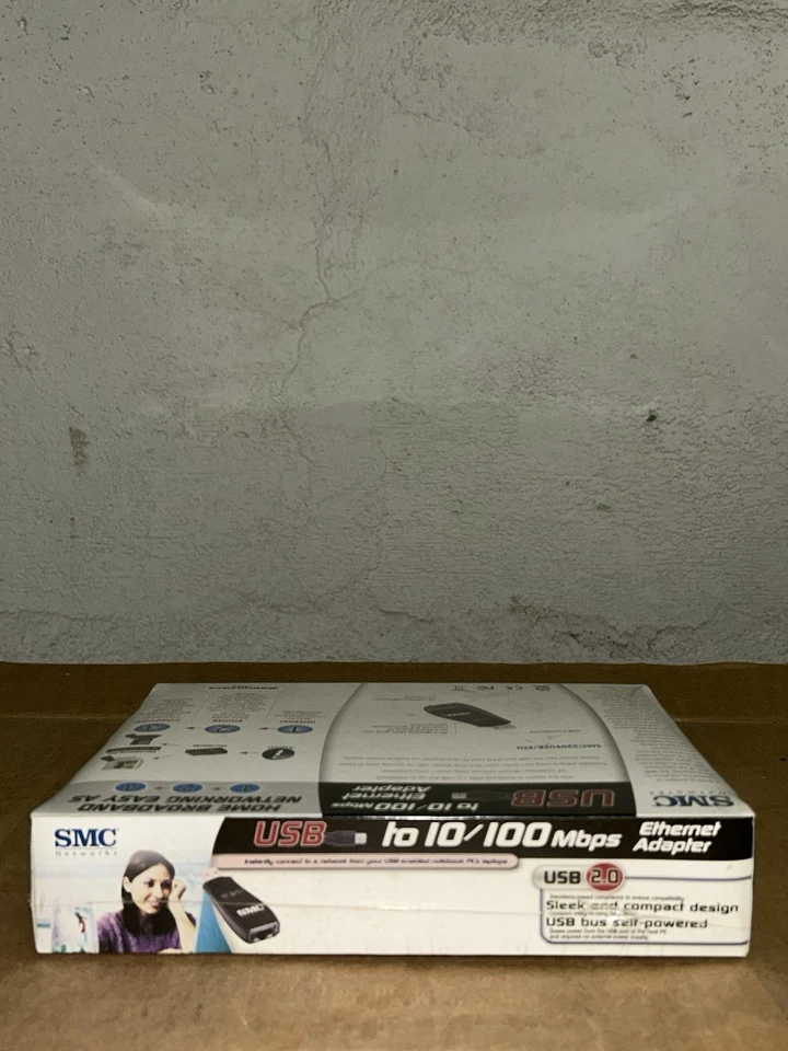 SMC Networks Compact USB 10/100Mbps Ethernet Adapter SMC2208USB/ETH 1MB Memory - Image 3 of 4