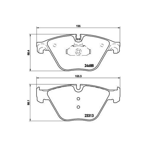 Plaquettes de frein Brembo P06074 élimine les vibrations au freinage sur Bmw