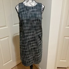 Ann Taylor Loft Rear Zip Dress Jumper Size 4 petite Workwear