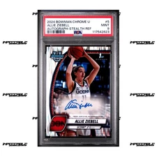 2024-25 Bowman U Chrome - Stealth #5 Allie Ziebell Rookie Auto SP PSA 9