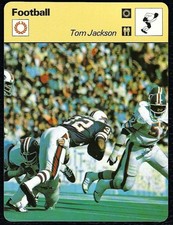 2 Card Lot  1979 - Italian Sportcaster Tom Jackson Rick Upchurch Broncos 03 005