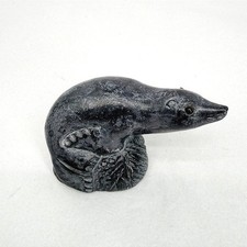 Seal Figurine Hand Carved Sculpture Arctic An...