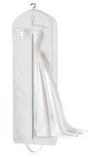 Wedding Dress Garment Bag for Travel with 4" Gusseted Long Hanging Dress Bags...