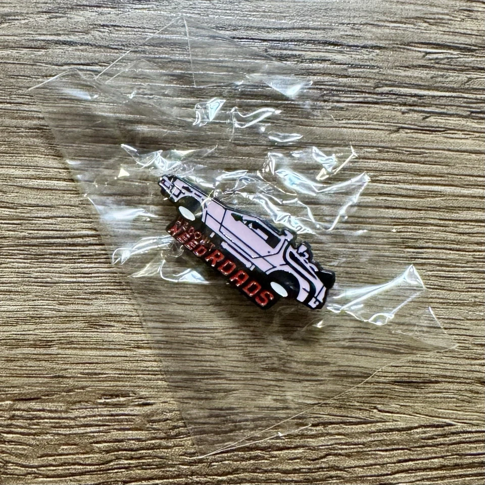 Enamel Pin Badge   - back to the future delorean we dont need roads - Image 3 of 3