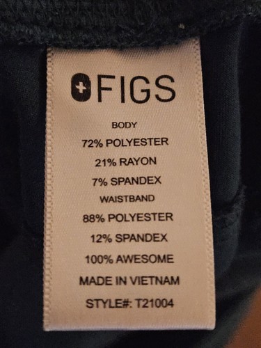 EUC Clean Figs Womens Dark Teal Green Scrub Set Technical Collection Size L - Picture 10 of 10