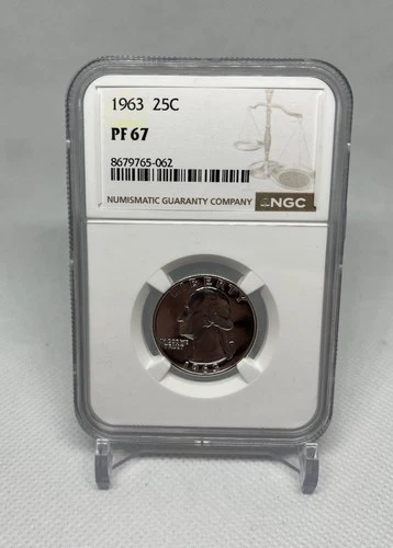 1963 Proof Washington Quarter NGC PF-67