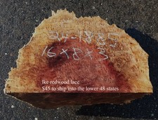 Redwood Burl Cap  Turning block  Craft Wood  R24-1885