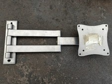 ProperAV Grigio Tv/monitor Supporto a Parete Braccio Oscillante VESA 75-100mm 15kg/33lb