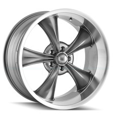 18x8 Ridler 695 5x5/5x127 0 Gloss Grey Machined Wheels Rims Set(4) 83.82