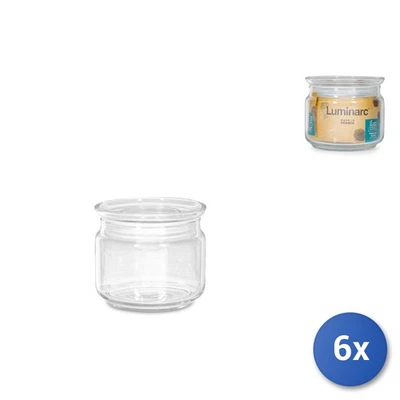 6X Bouteille En Verre Luminarc Purebox Avec Bouchon En Verre 0,5 L - Photo 1/3
