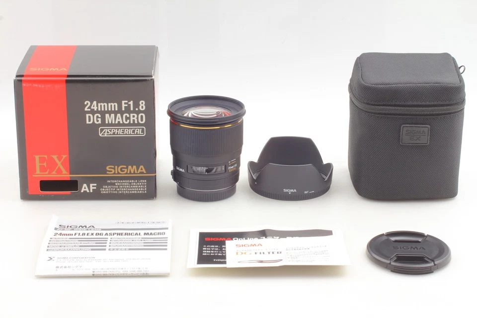[Top MINT in Box] Sigma EX 24mm f/1.8 DG ASPH AF Macro Lens Canon from JAPAN - Image 2 of 4