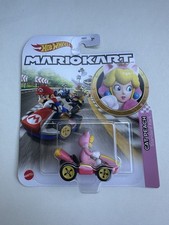 NEW Mattel GRN13 Hot Wheels 1:64 Mario Kart CAT PEACH Standard Kart NIB