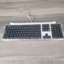 Vintage Apple Pro Keyboard M7803 Clear Case Black Keys Wired USB Tested Works