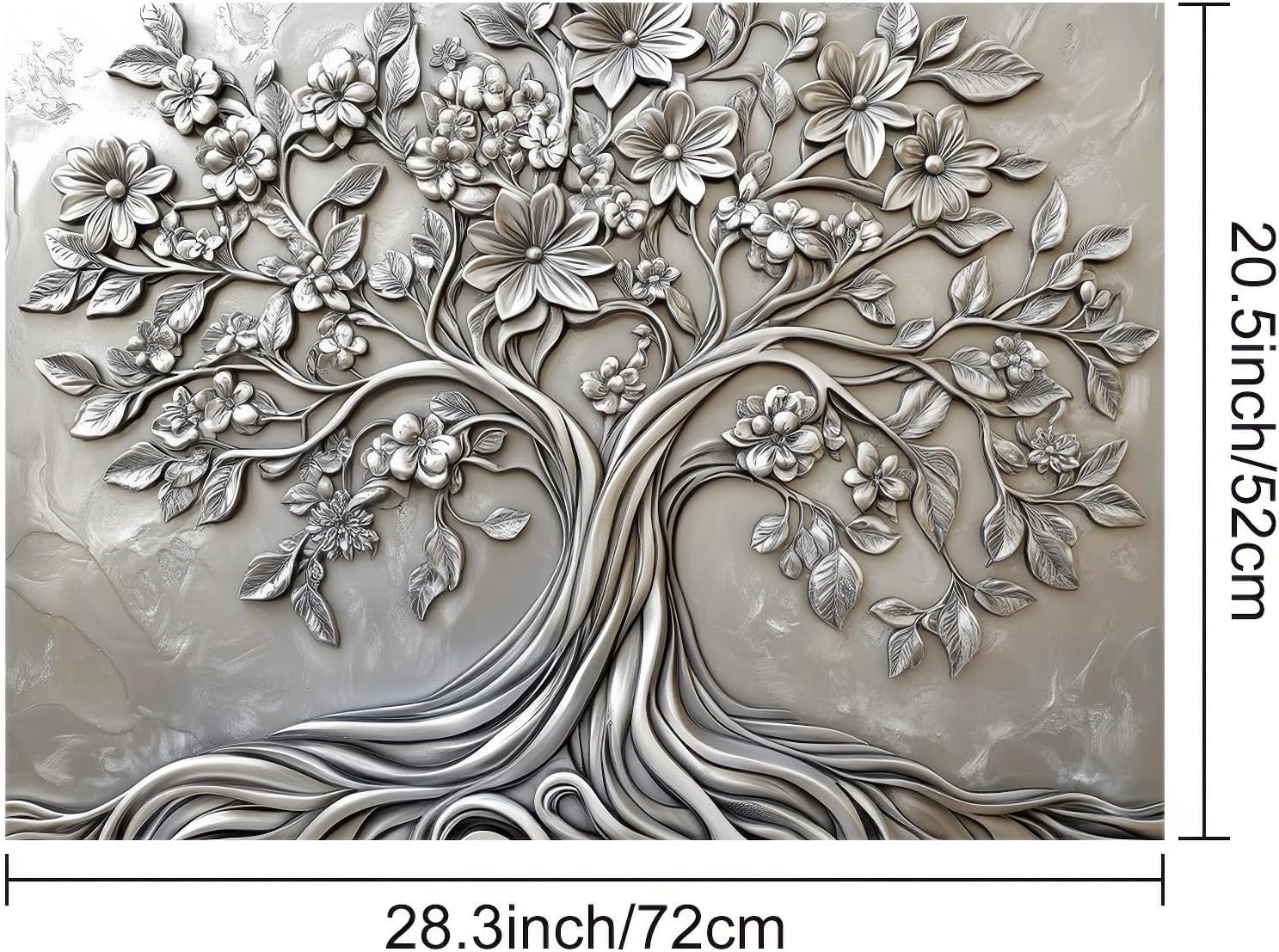 Stove Top Cover for Electric Tree of Life Stove Decorative Floral Embossed Dish