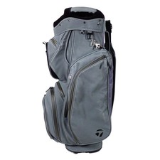 TaylorMade Signature 14 Way Gray Cart Bag w Rain Hood