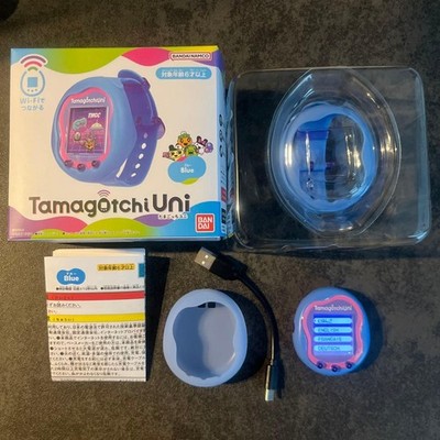 Bandai Tamagotchi Uni Blue Digital Pet with Silicone Case
