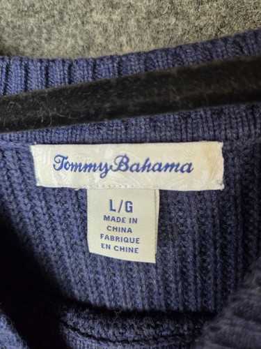 Maglione Tommy Bahama grande ricamato palma blu navy - Foto 2 di 3