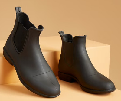 FOUGANZA Reitstiefeletten Damen/Herren 100 schwarz Reitgummistiefelette Größe 34