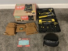 Sparkjump Kids Real Toolset W Leather Tool Bag New