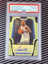 2024-25 Prizm Black Cason Wallace Gold Vinyl Auto #1/5 PSA 10 Gem Mint🔥Pop 1🔥