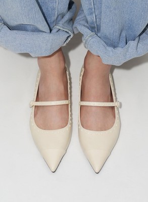 keith pointed mary jane flats