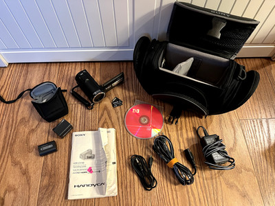 Sony HDR-CX100 High Definition Camcorder w/ Camera Bag + more