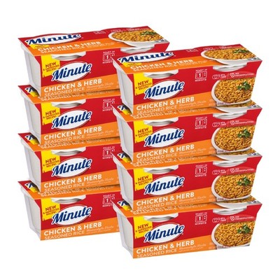 ReadytoServe Chickenand HerbFlavored Rice, Microwavable Rice Cups, 8.8Ounce C...