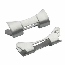 2 END LINK PIECE FOR 78363 OYSTER WATCH BAND ROLEX DATE DATEJUST 20MM 455B STEEL