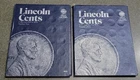 Lot of 2 Whitman Lincoln Cent Folders #9030 & #9033 - 1941 to 1980s - 150+ Coins