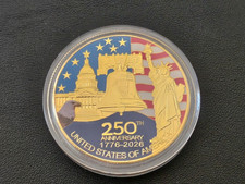 250 ANIVERSARIO ESTADOS UNIDOS DE AMÉRICA 1776-2026 Moneda Conmemorativa Medalla