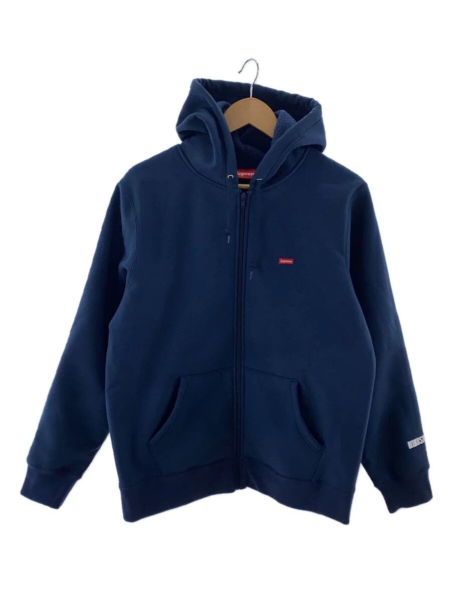 Sweat à capuche zippé Supreme bleu marine M occasion