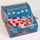 Wolverine • State Capital Map Quiz Game • Tin Litho Educational Toy • 1950s