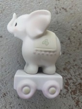 Precious Moments-MAY YOUR BIRTHDAY BE GIGANTIC-Elephant 4 Year Birthday Train