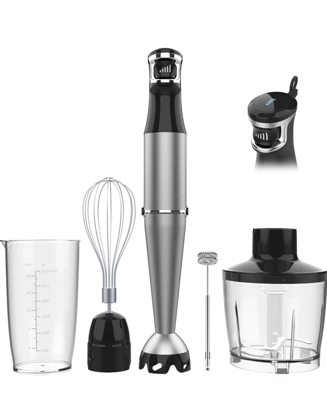 Immersion Blender Handheld Corded Hand Blenders Set 1100W 5 In 1 Stick Blender
Opens in a new window