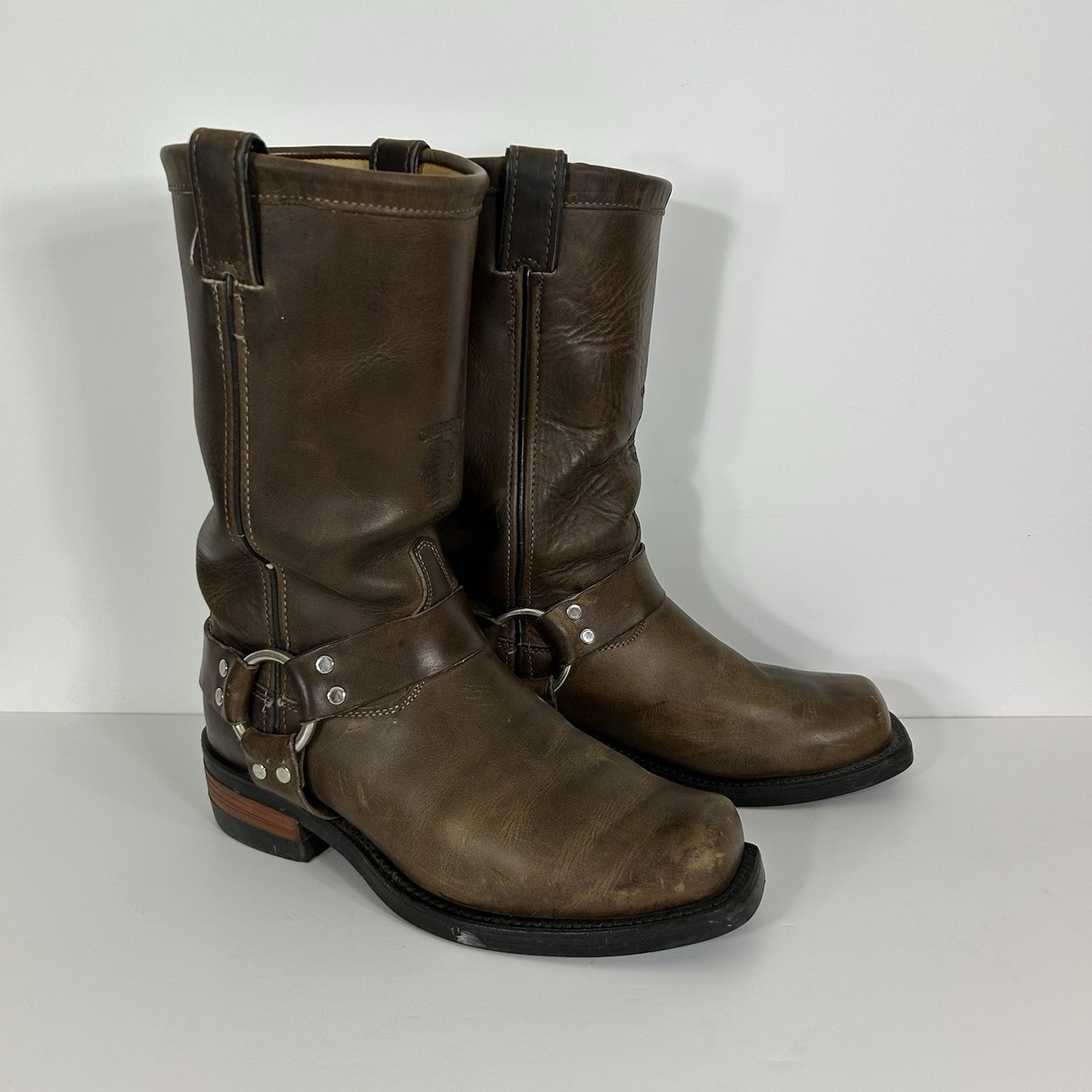 Rare Chippewa 97868 Leather Harness Motorcycle Boots 8D | eBay