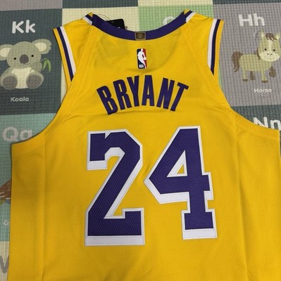 Nike LA Lakers Kobe Bryant Authentic Elite Jersey Mens Sz 44 Med