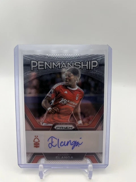 2023-24 Panini Prizm Premier League Soccer Anthony Elanga Penmanship Auto #P-AE