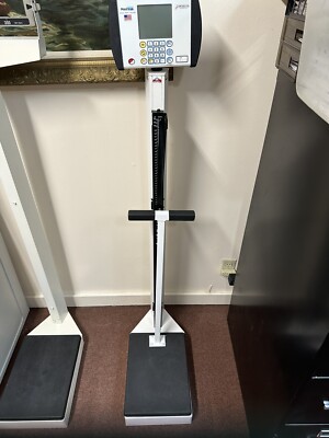 Detecto 6449 MedVue Digital Medical Grade Scale With Height Rod, Calibrated.