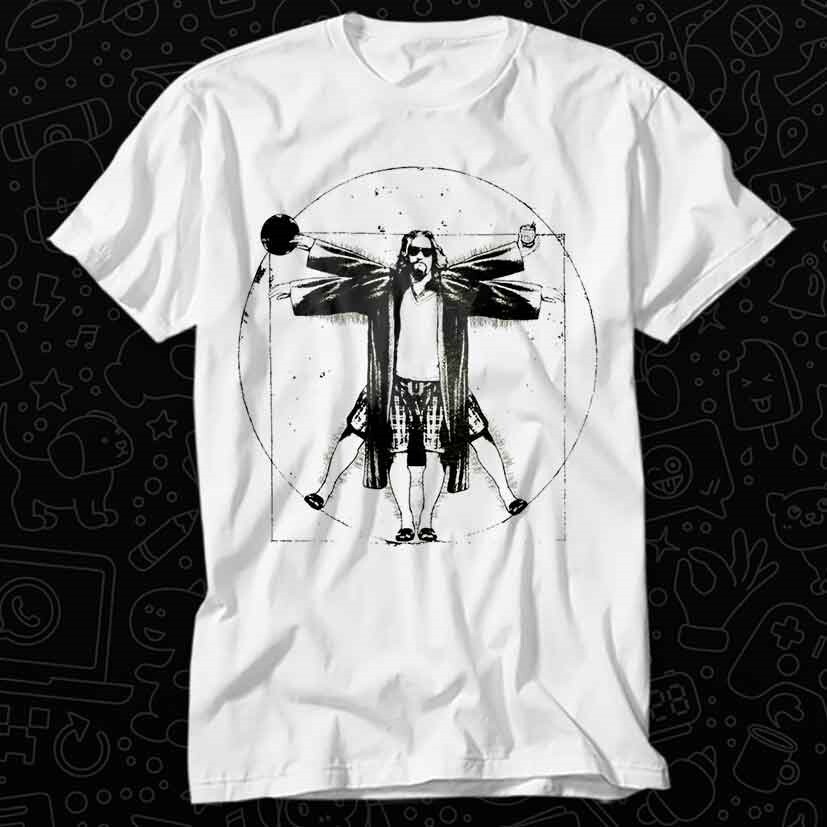 The Dude Big Lebowski Da Vinci Vitruvian T Shirt 198